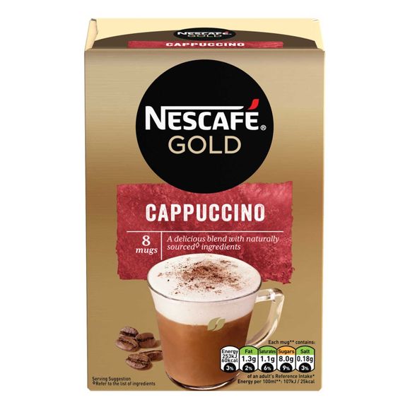 Gold Cappuccino (124g) 8 X 15.5g Nescafé